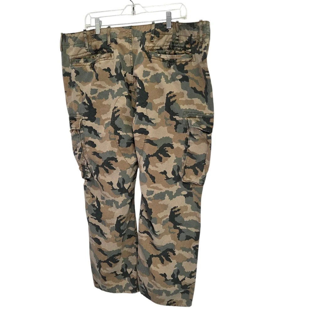 Levis Camo Cargo Pants Men’s Green Brown Woodland 42x30 - Picture 2 of 6